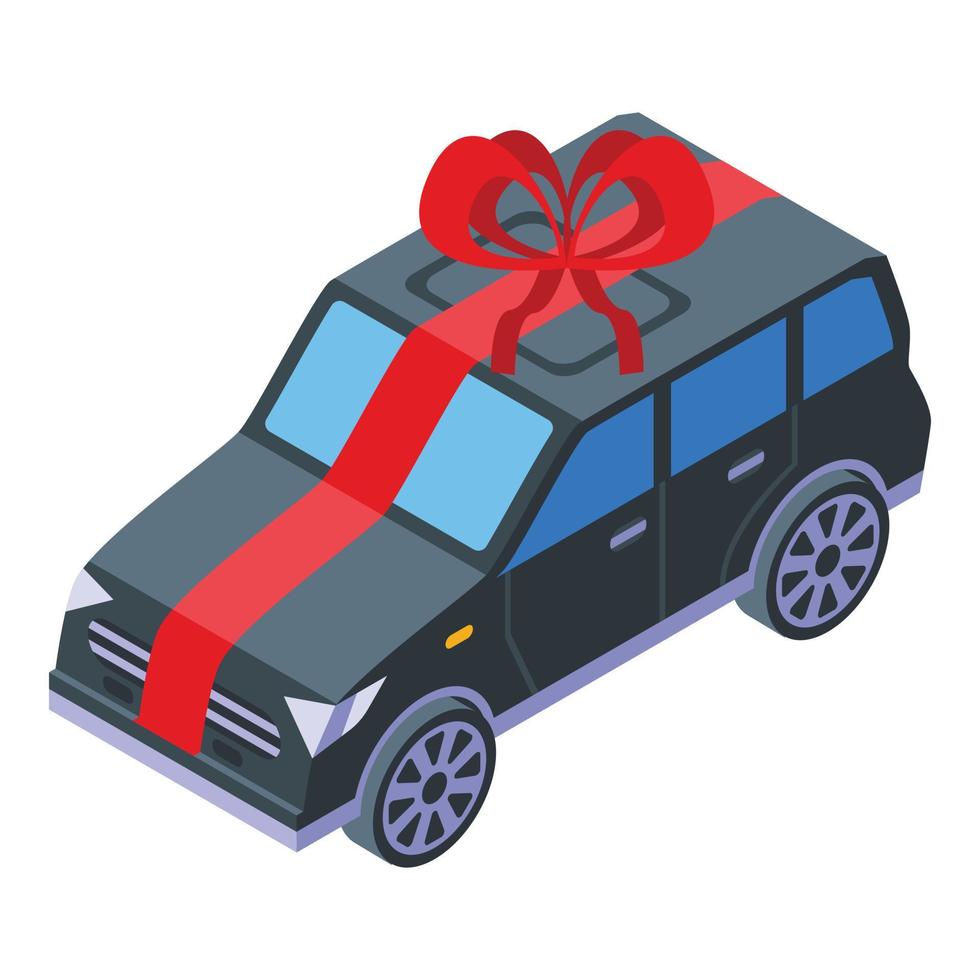 Car inheritance icon, isometric style vector