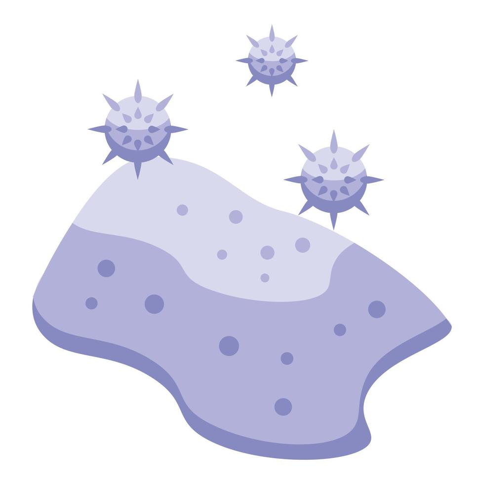 Dust allergy icon, isometric style vector