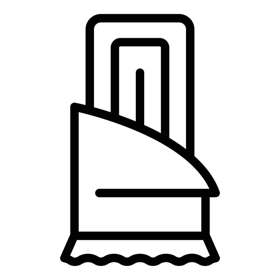 Protein bar icon, outline style vector