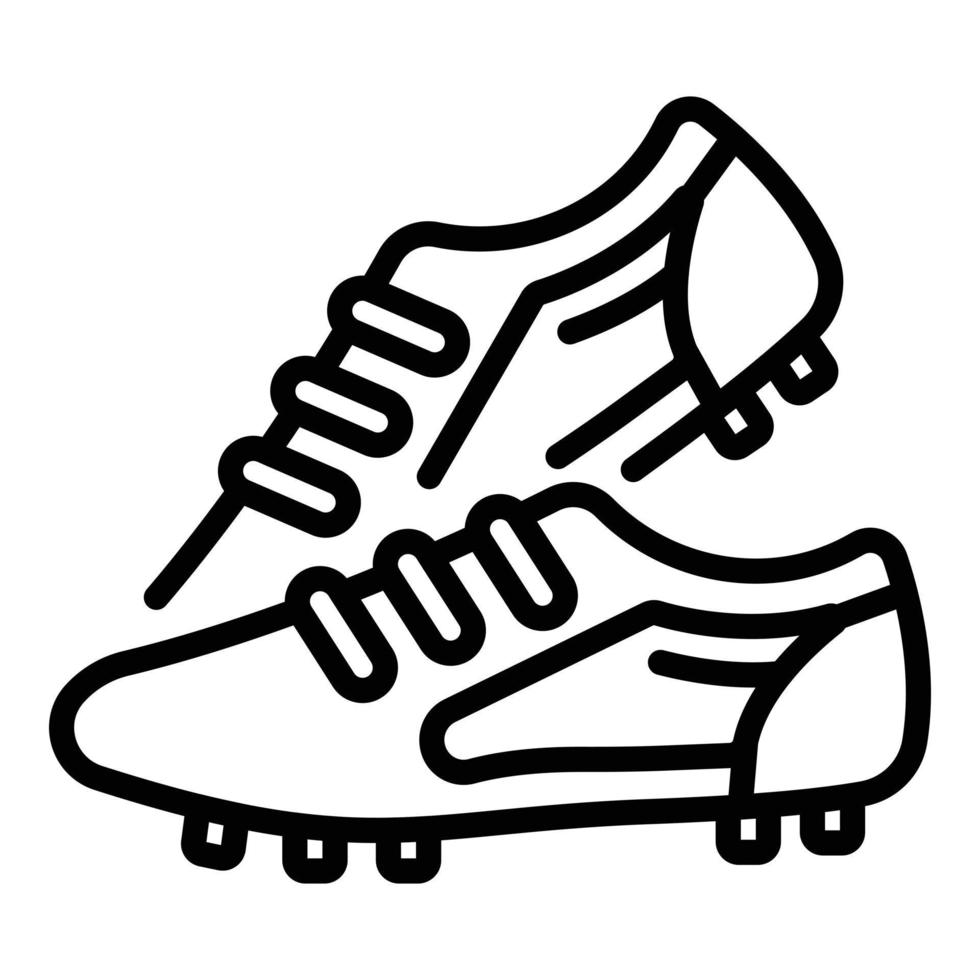 Competition football boots icon, outline style vector