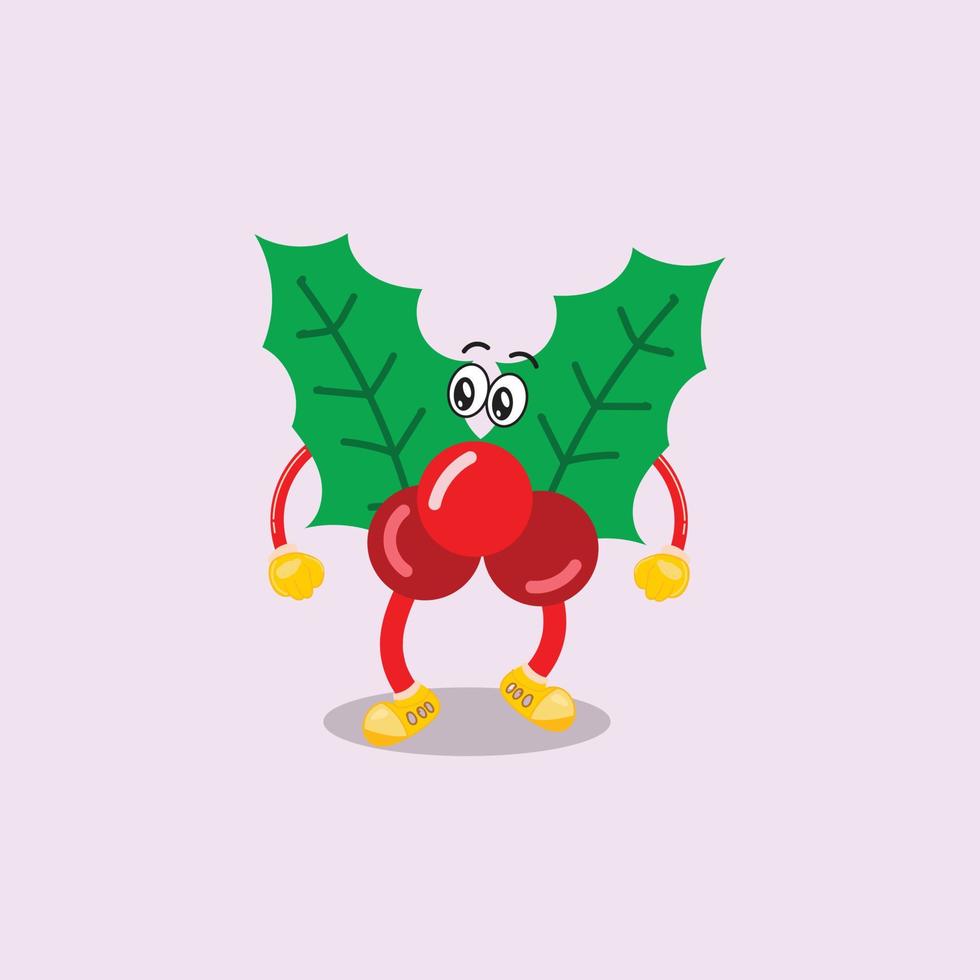 mascota de decoración de navidad, ilustración de icono de vector. vector