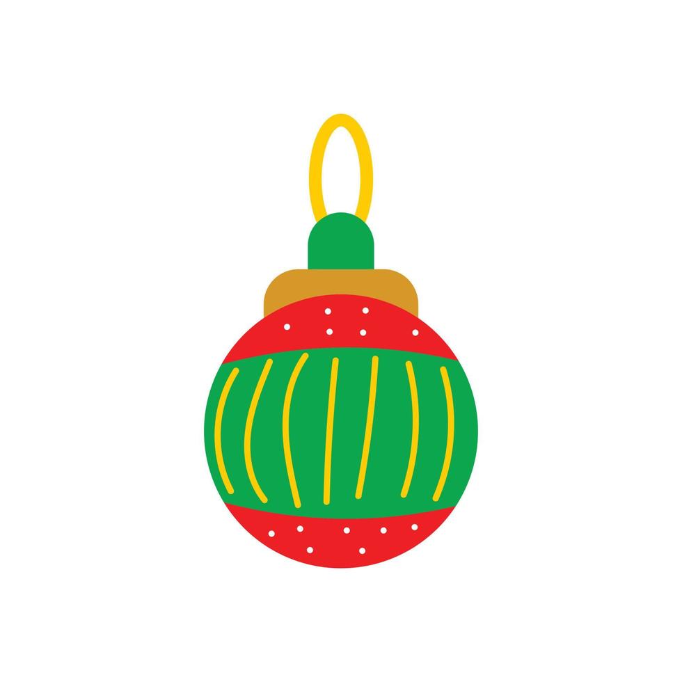 mascota de decoración de navidad, ilustración de icono de vector. vector