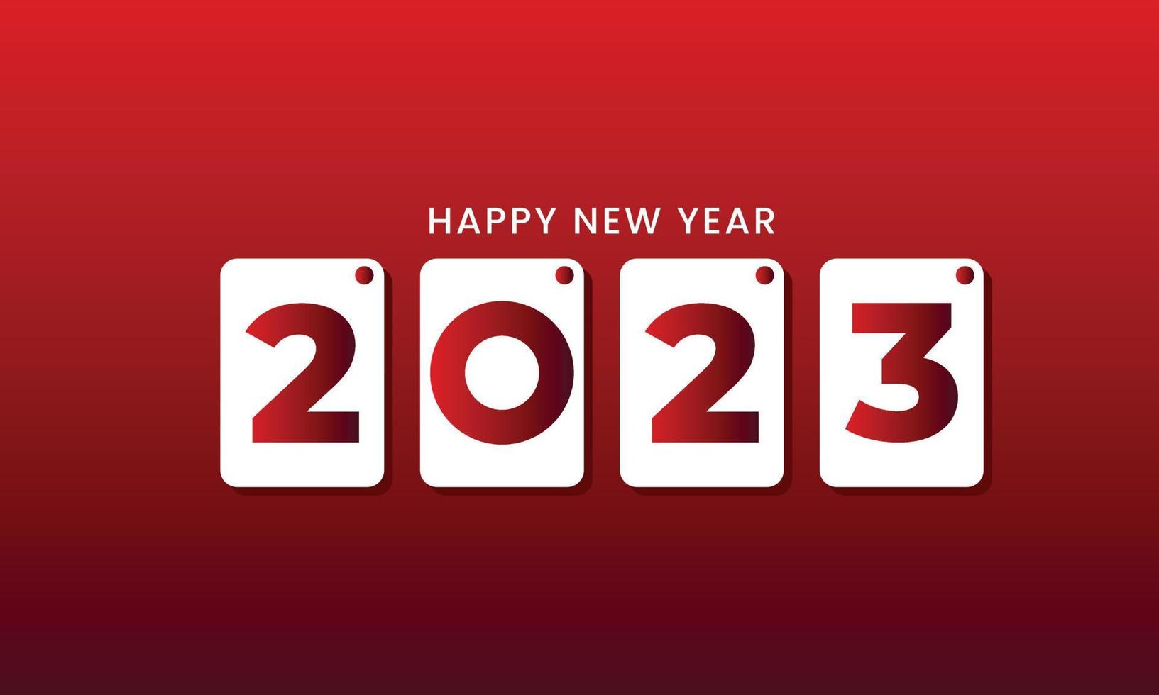 feliz año nuevo 2023. celebración festiva. moderno y moderno para banner y plantilla de publicación de medios vector