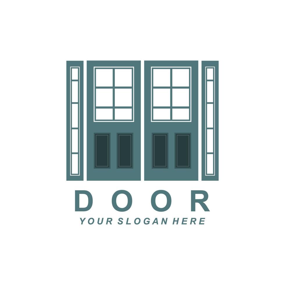 Home Window Logo, Home Interior icon design vector