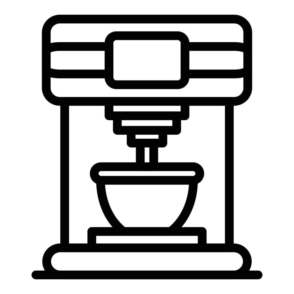 Coffee machine icon, outline style vector