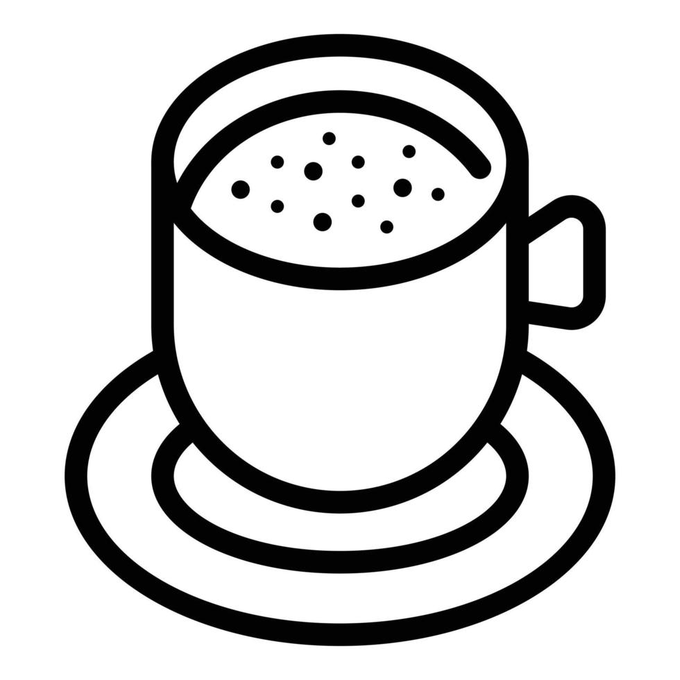 Hot drink cinnamon icon, outline style vector