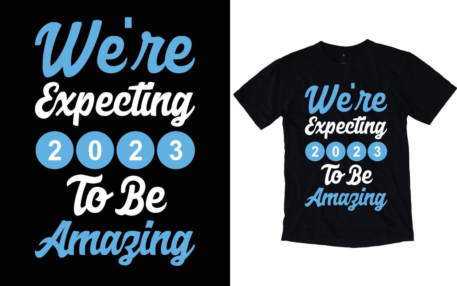 Happy New Year Typography T-shirts vector