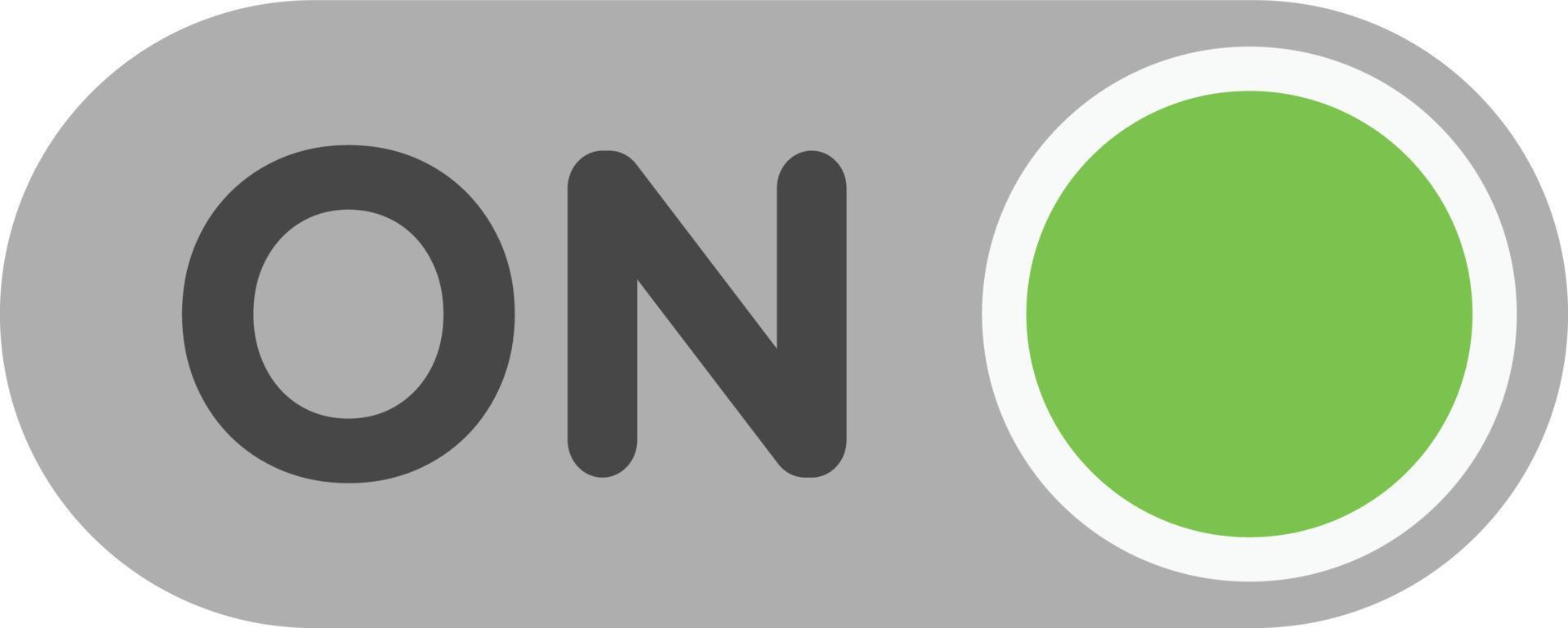 switch on button vector