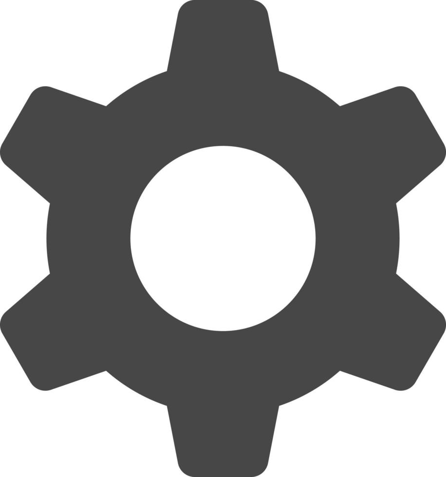 gear sign utility vector