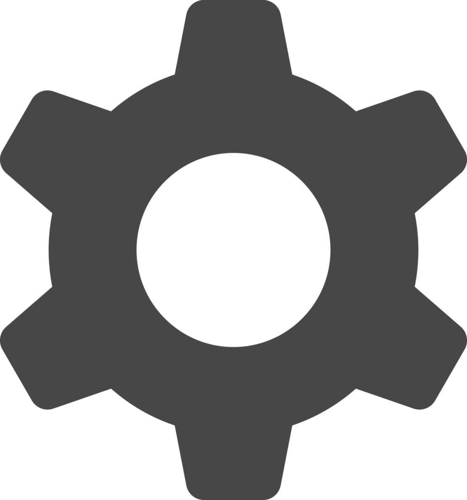 gear sign utility vector