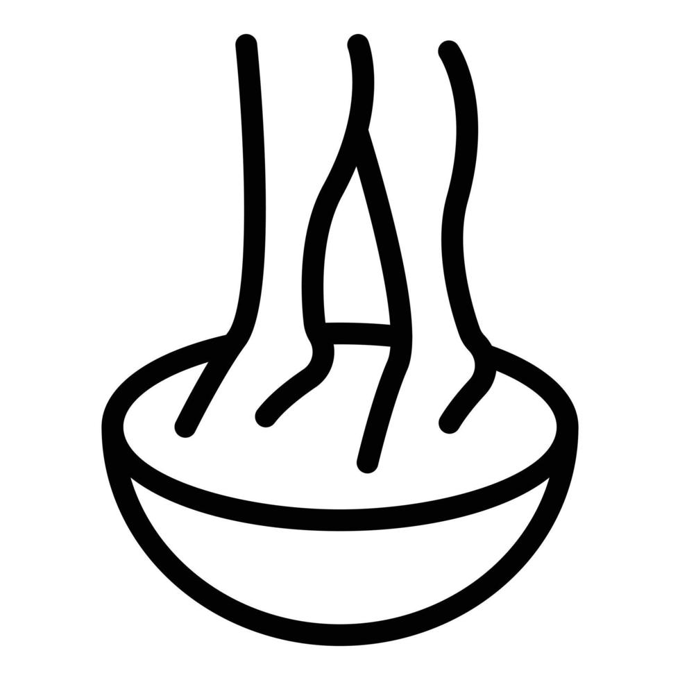 Female foot bath icon, outline style vector
