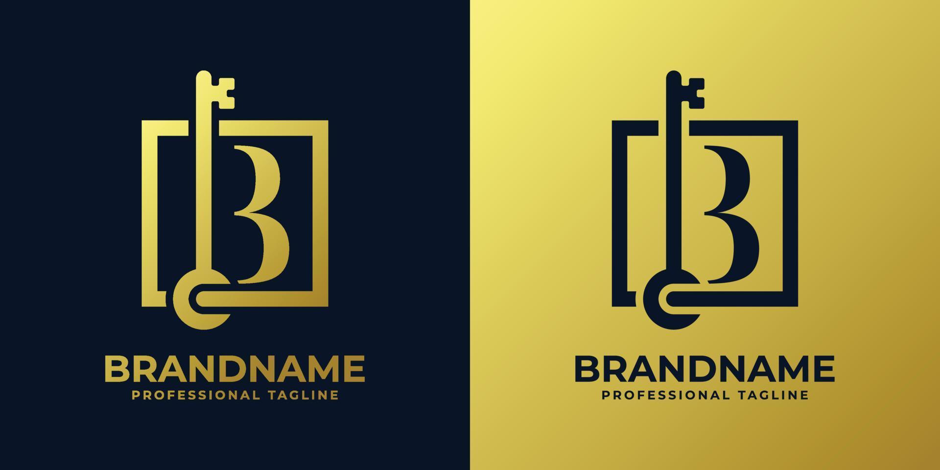 Letter B Key Logo vector