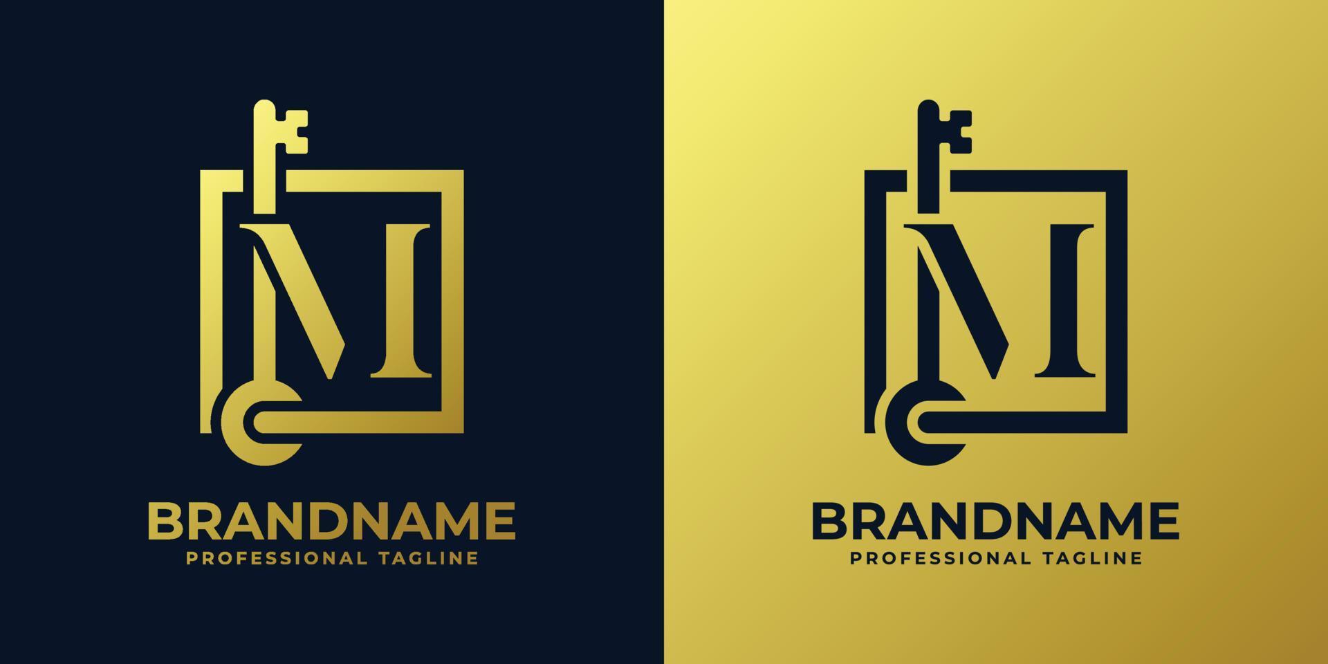 Letter M Key Logo vector
