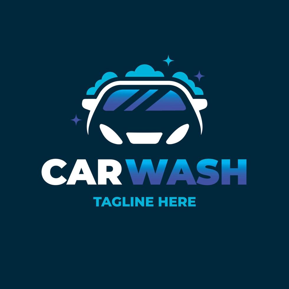 car wash detailing logo template design vector