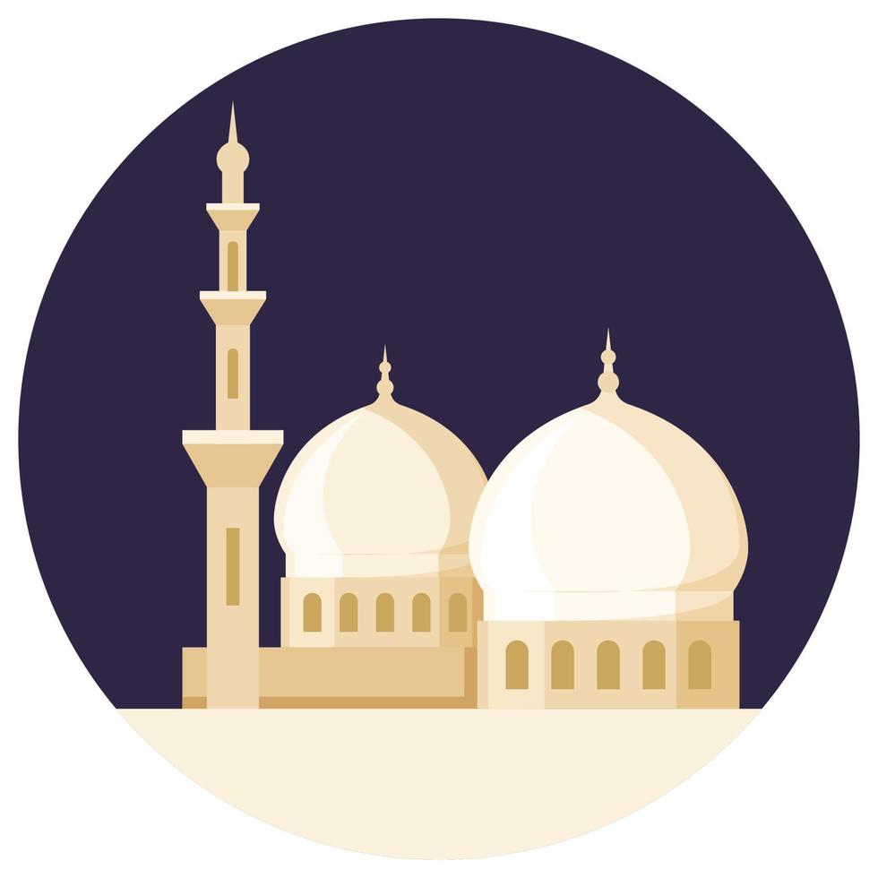 Ramadan icon for mosque. vector