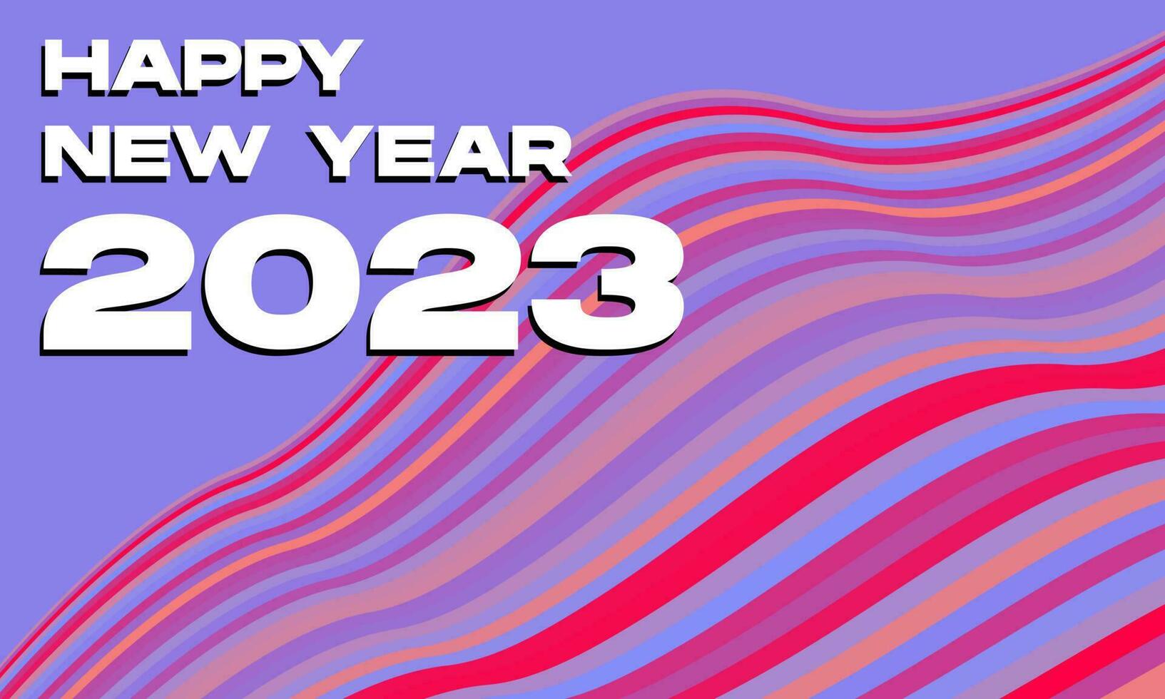 happy new year 2023 with blend fluid background. For poster, social media, banner vector