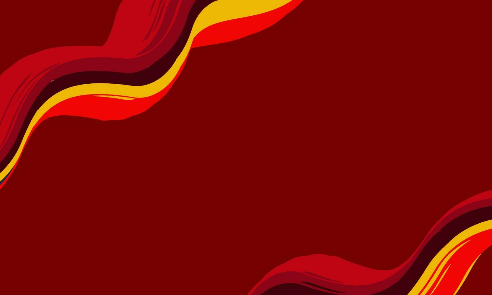 Vector abstract red, yellow and orange wave background