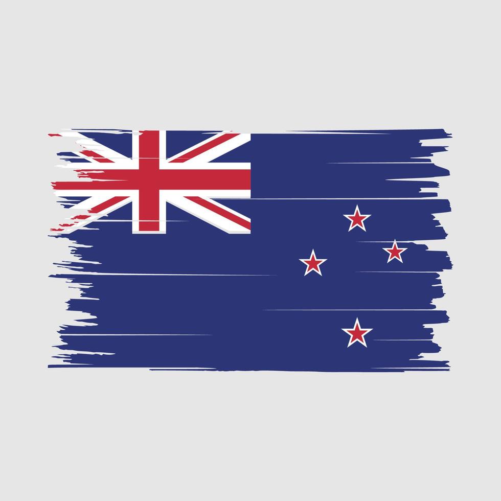 New Zealand Flag Brush Vector