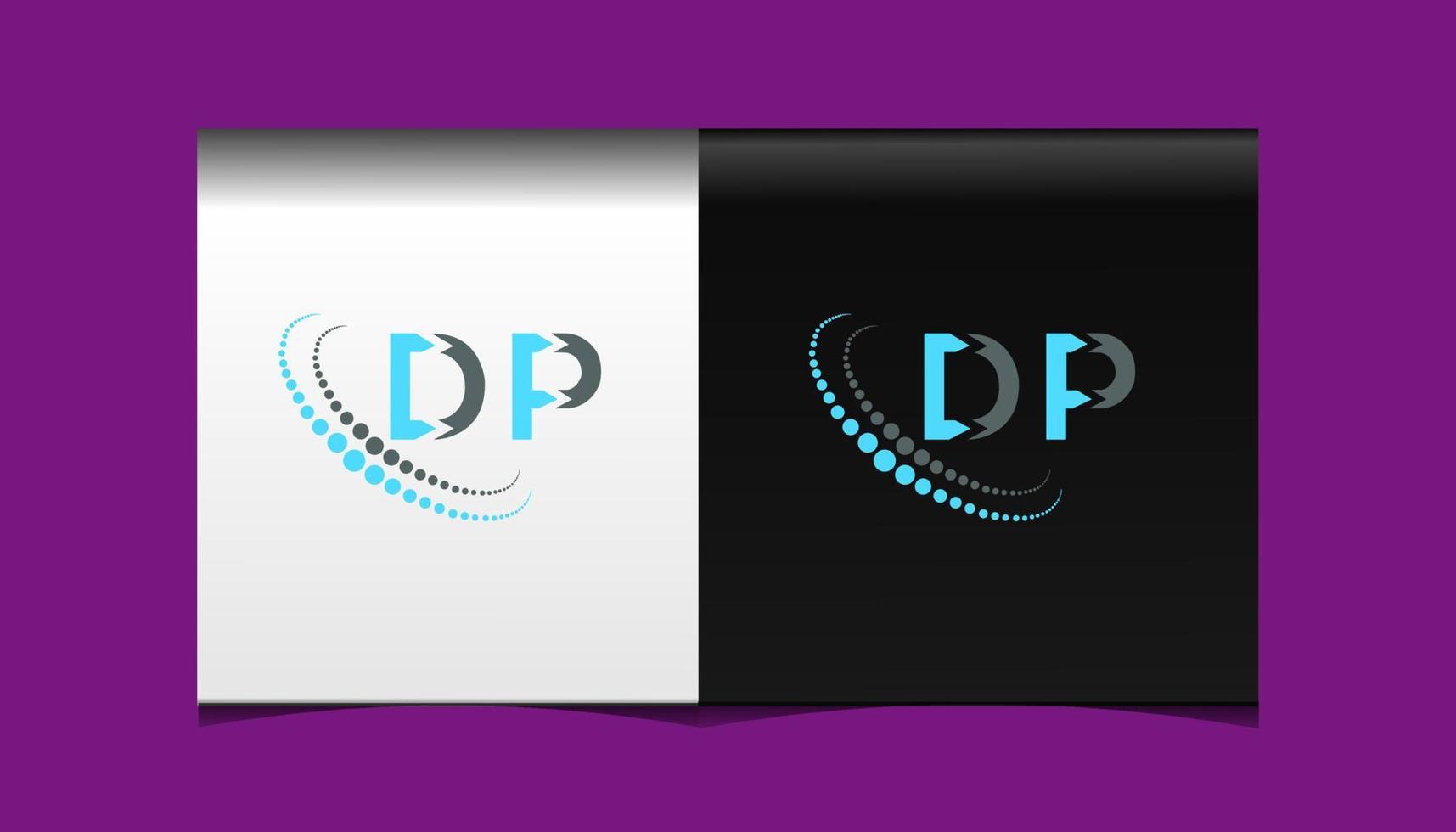 DP letter logo creative design. DP unique design. vector