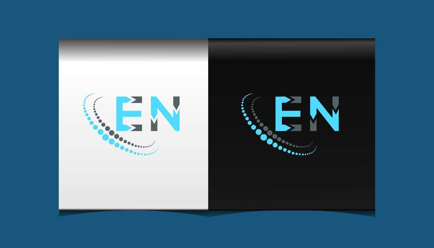 EN letter logo creative design. EN unique design. vector