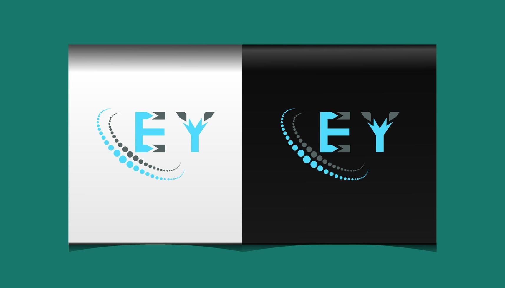 EY letter logo creative design. EY unique design. vector