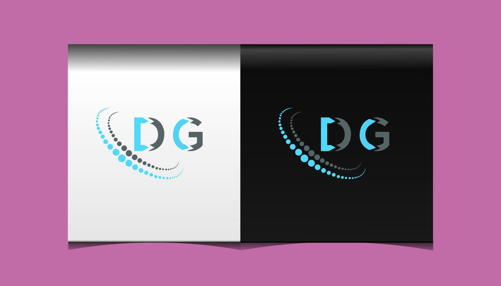 DG letter logo creative design. DG unique design. vector