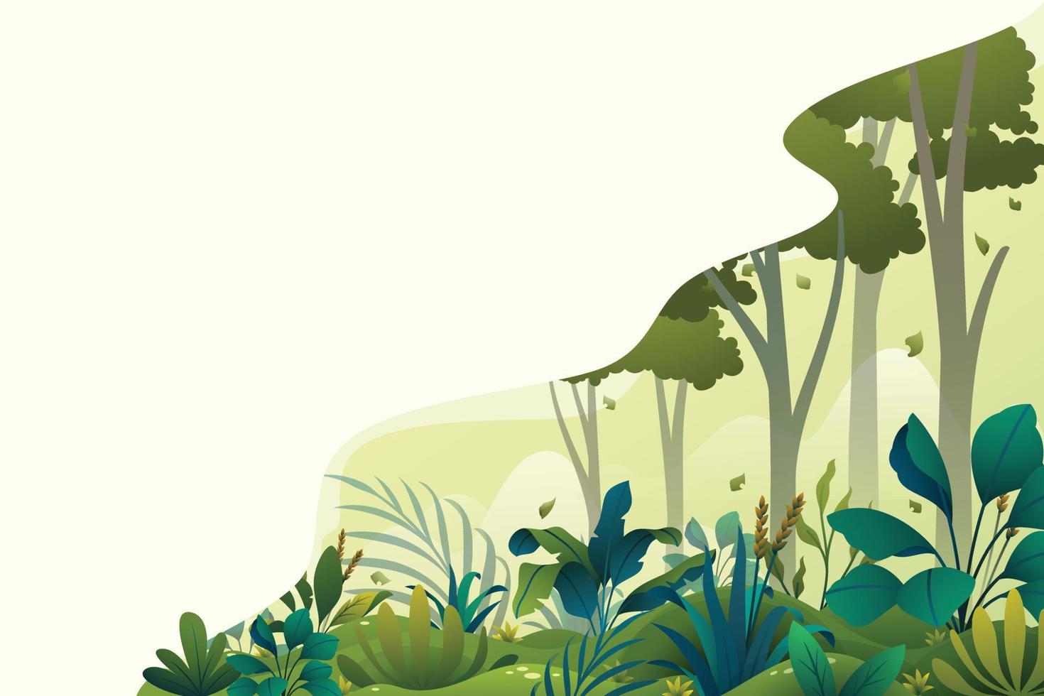 Colorful background with tropical plants vector