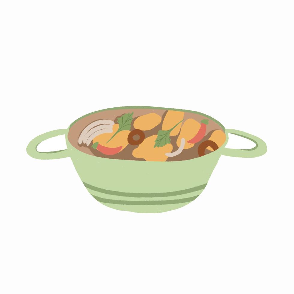 Takeout Chinese kung pao chicken and shrimp vector