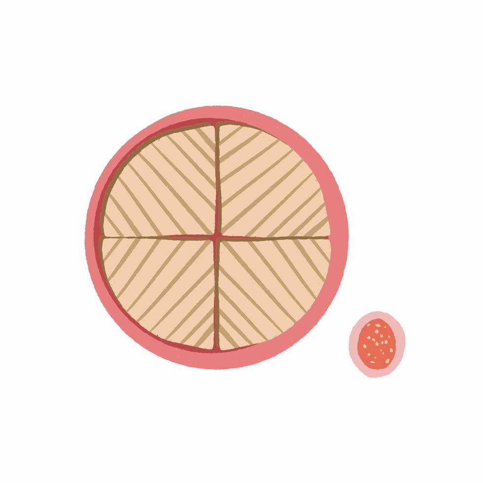 Original mexican quesadilla with chicken and vegetables vector