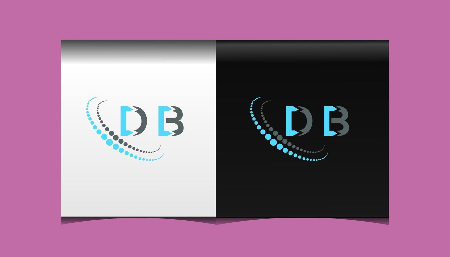 DB letter logo creative design. DB unique design. vector