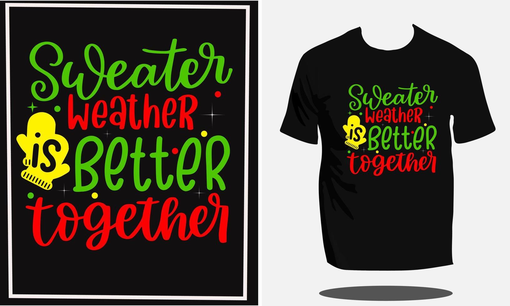 Christmas t shirt Design or Christmas typography shirt and santa t shirt design or vector