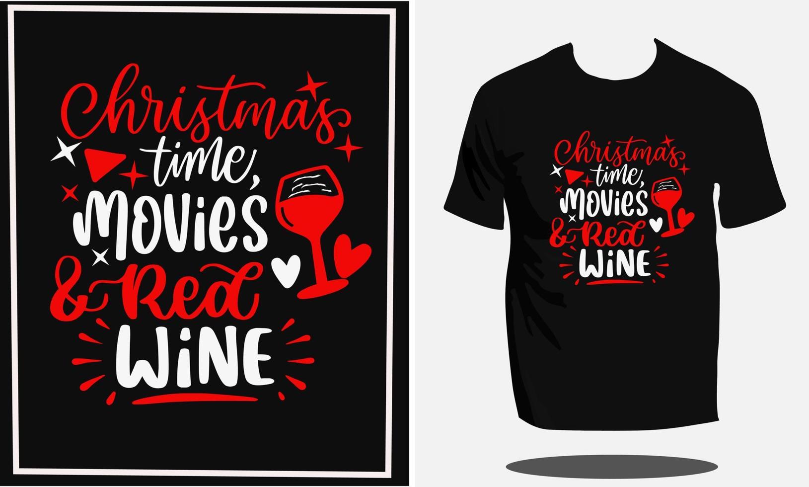 Christmas t shirt Design or Christmas typography shirt and santa t shirt design or vector