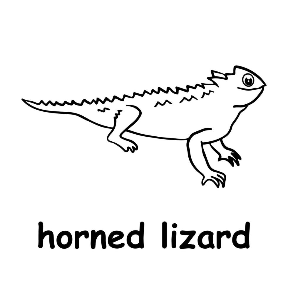 horned lizard cartoon