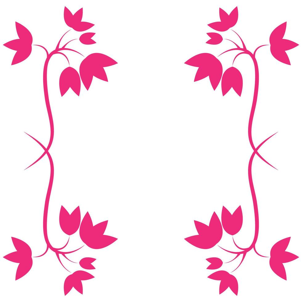 Flower vector icon design template illustration