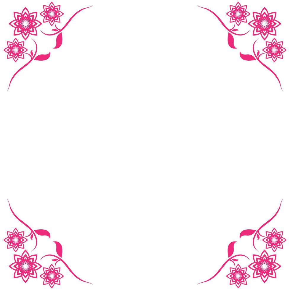 Flower vector icon design template illustration