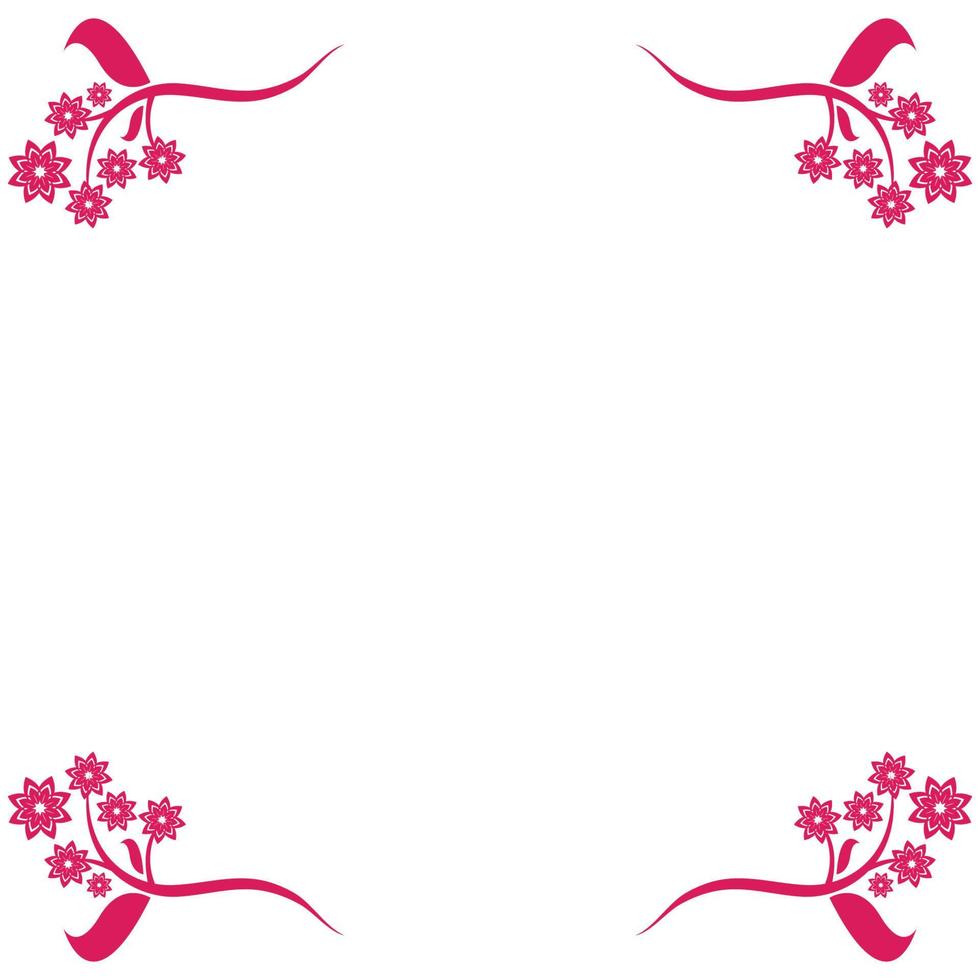 Flower vector icon design template illustration