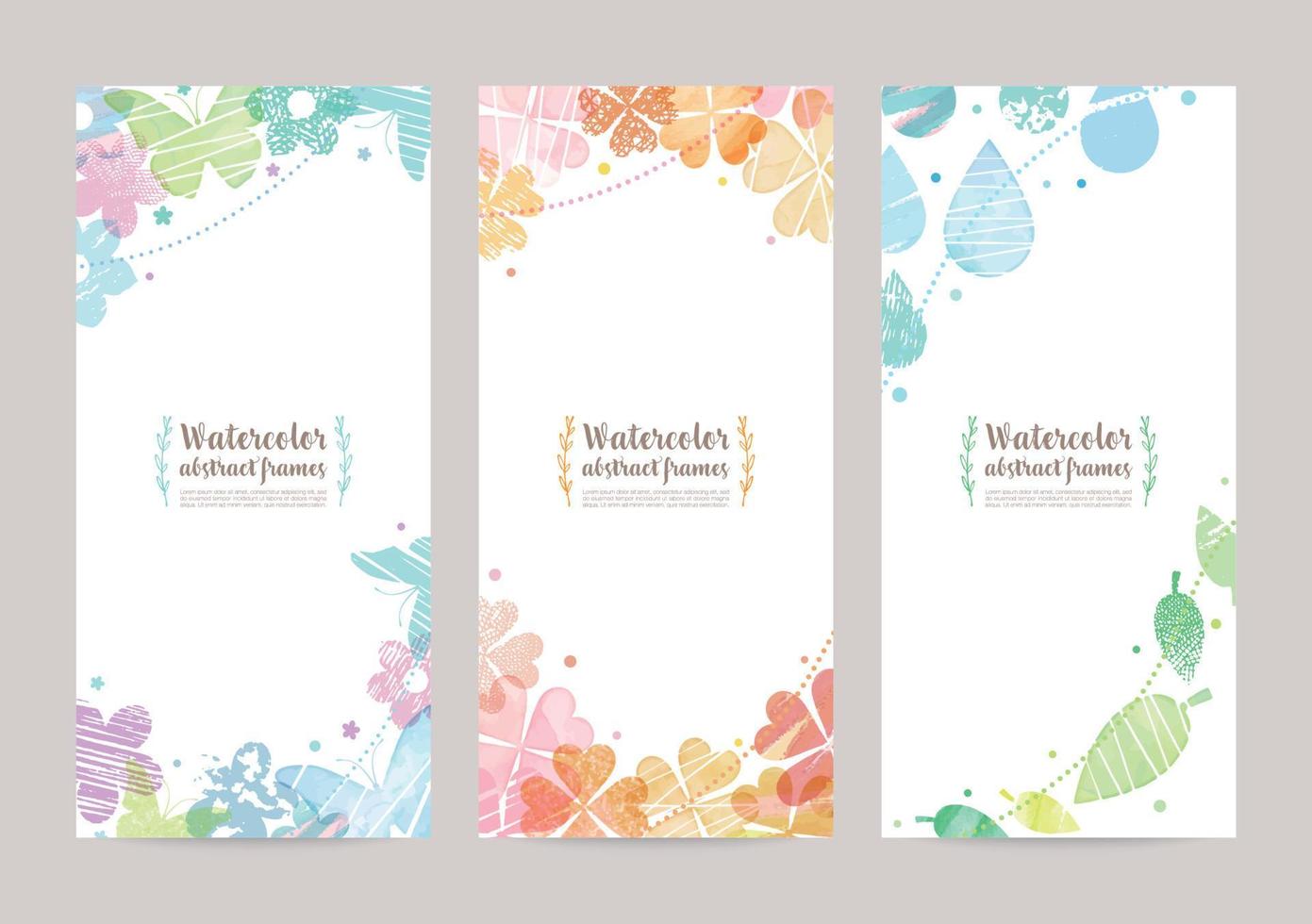 Hand drawn vector design templates. leaflet cover