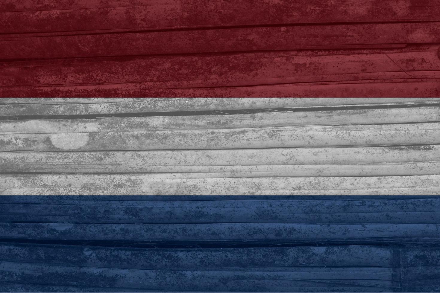 netherlands flag texture as background photo