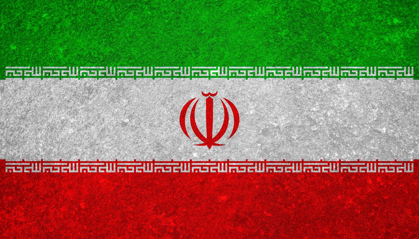 Iranian flag texture as background photo