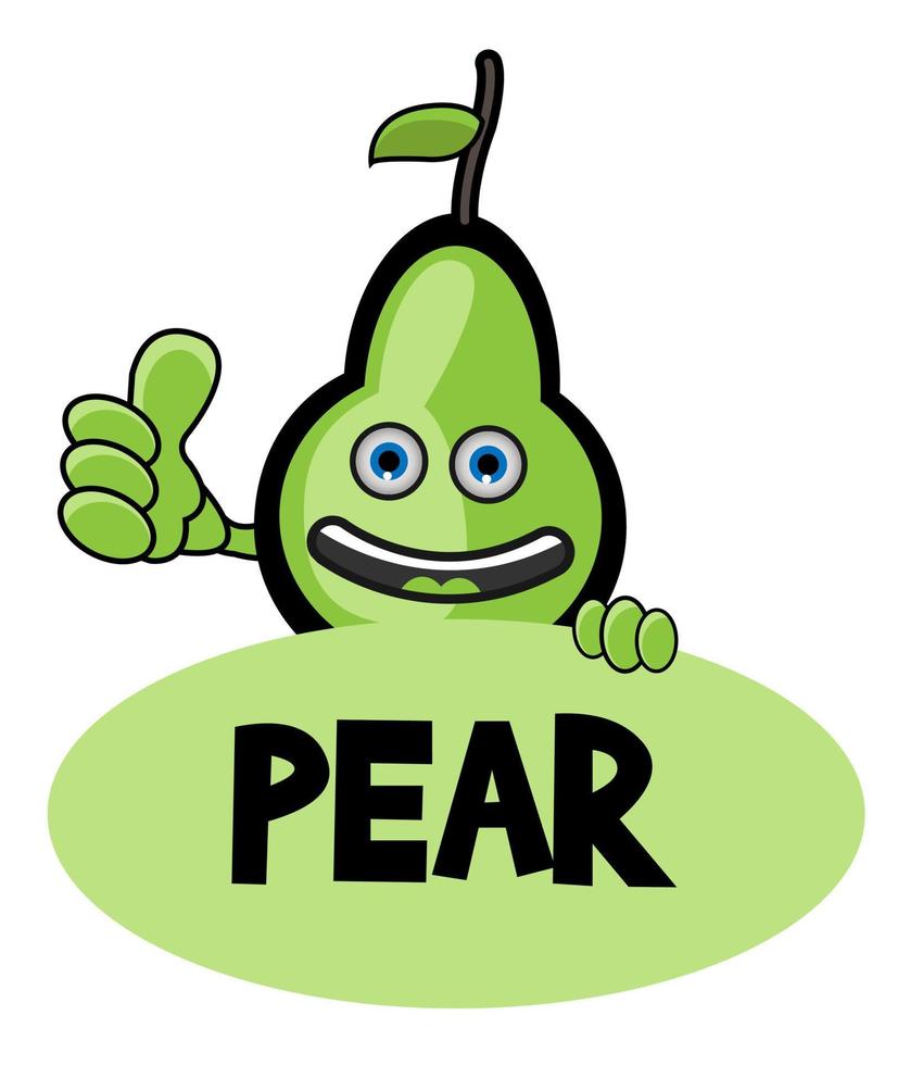 Smile pear Banner vector