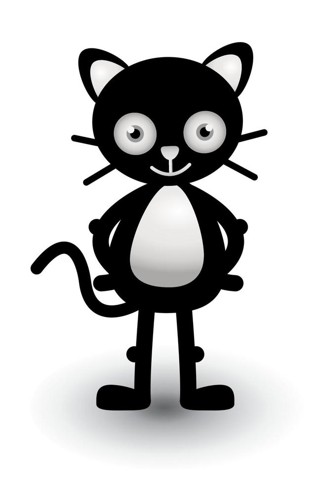Cat illustration banner cute vector