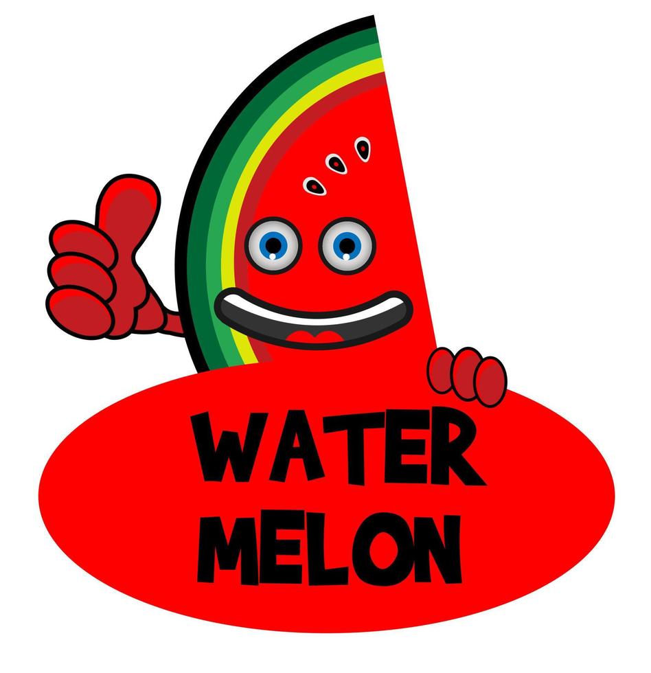 Smile watermelon Banner vector