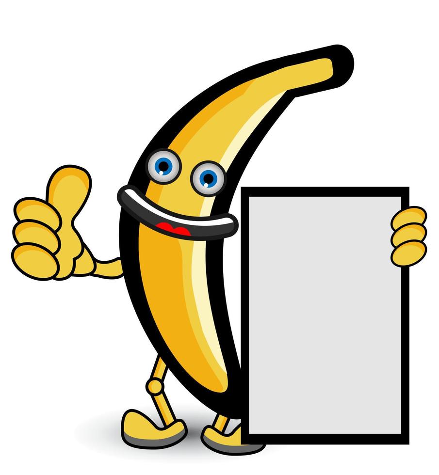 banana Fruit Banner vector