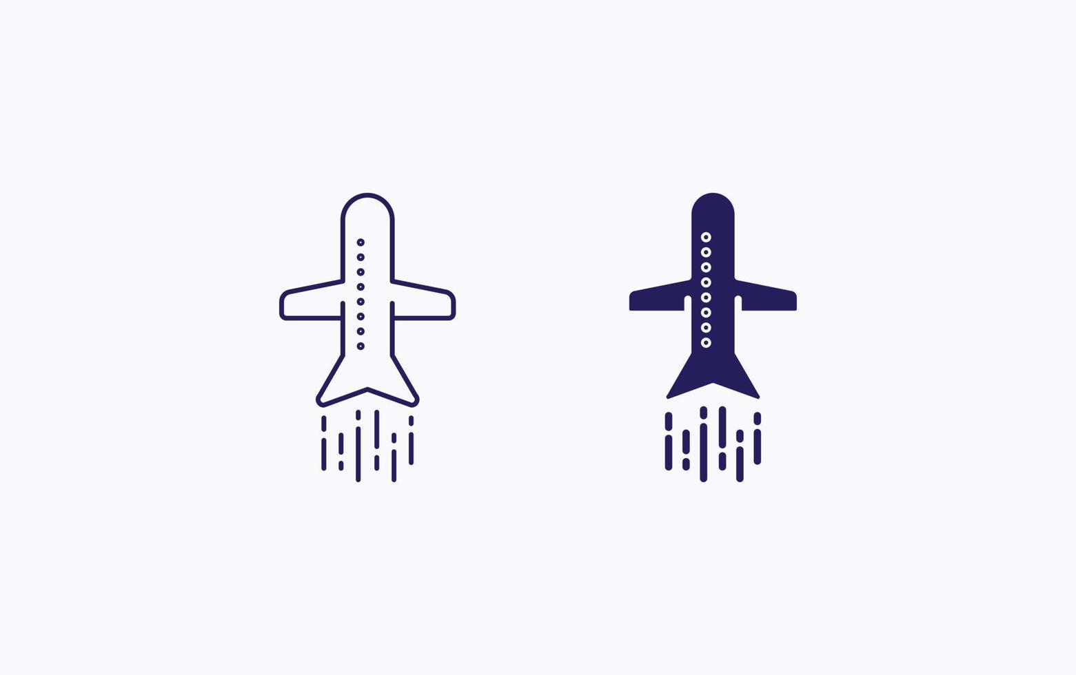 Flight, airplane vector icon