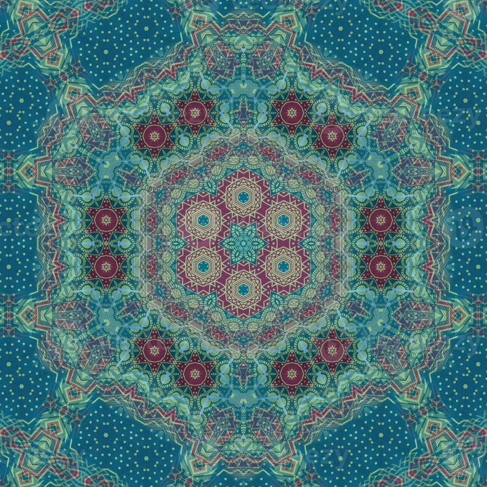 Abstract kaleidoscope background. Beautiful multicolor kaleidosc photo