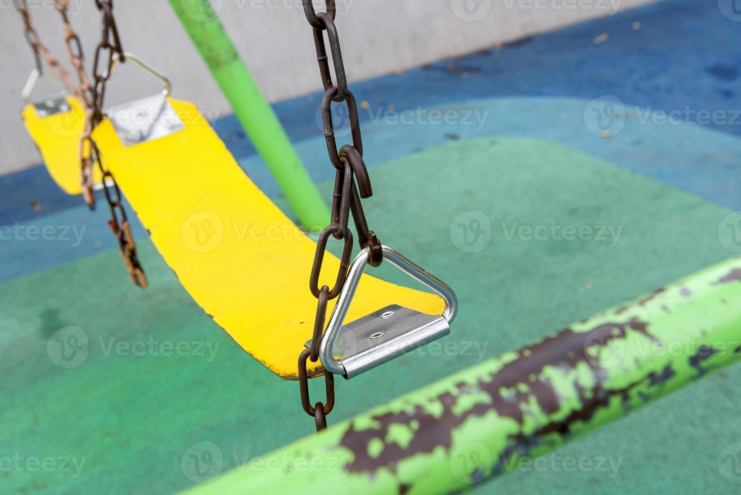 swing toy in the garden photo