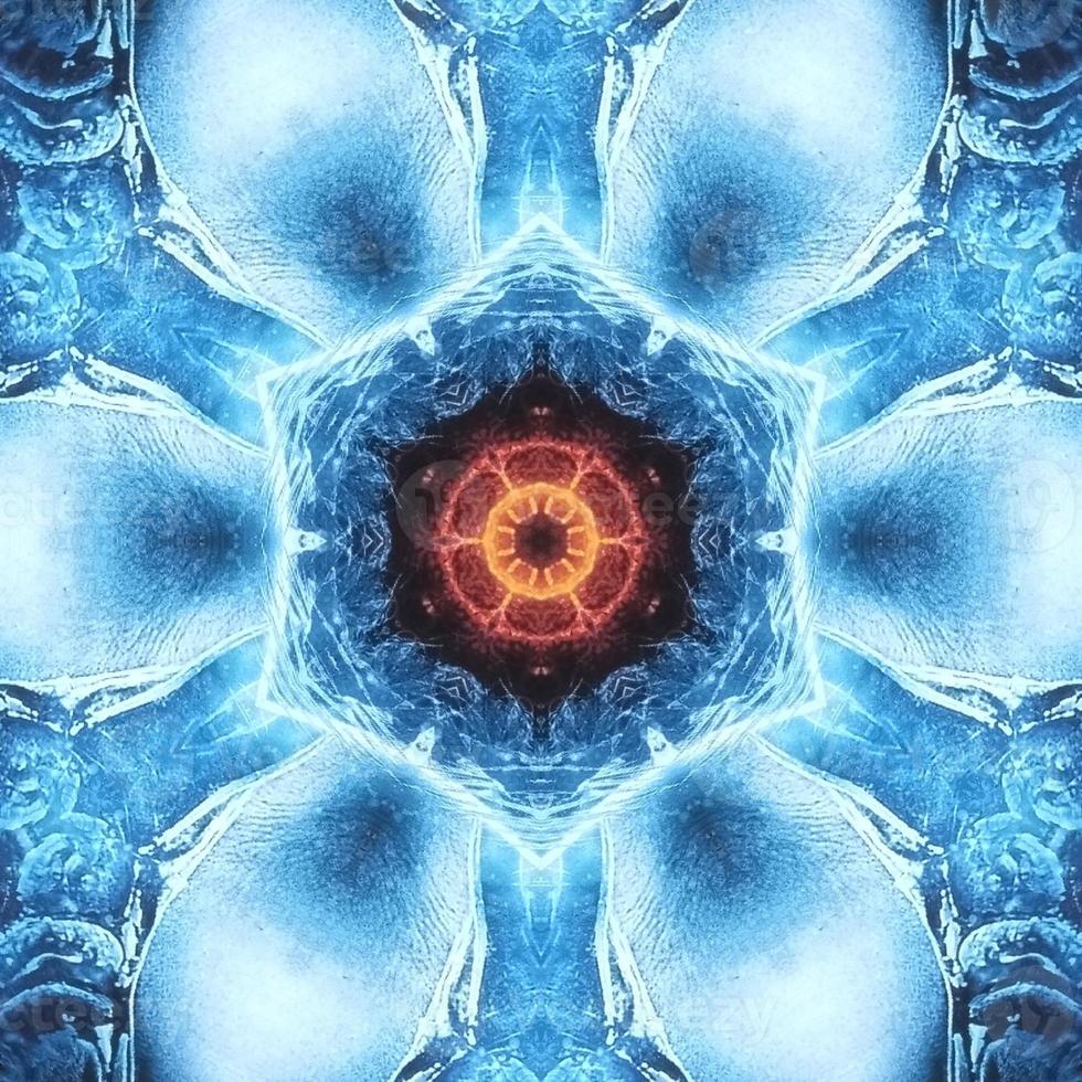 Abstract kaleidoscope background. Beautiful multicolor kaleidosc photo