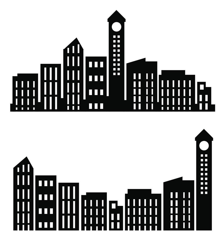 On a white background, a vector set of illustrations of city buildings in silhouettes under various constructions. Skyscraper and low-rise building silhouettes in flat black. Set up architectural 15632706 Vector Art at On a white background, a vector set of illustrations of city buildings in silhouettes under various constructions. Skyscraper and low-rise building silhouettes in flat black. Set up architectural 15632706 Vector Art at