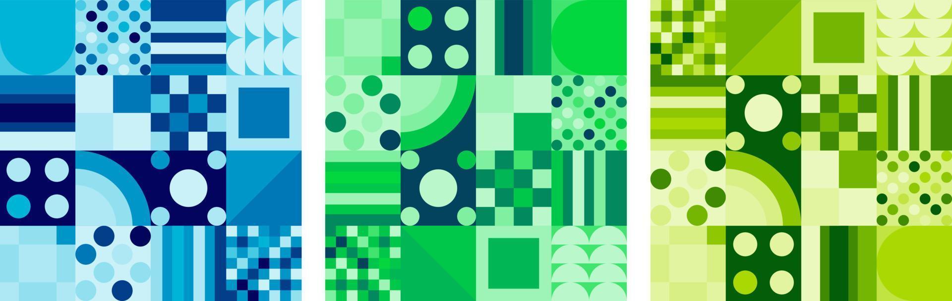 Geometric vector pattern design in Bauhaus styles, background design, for web design, business card, invitation card, poster, landing page, book cover design.