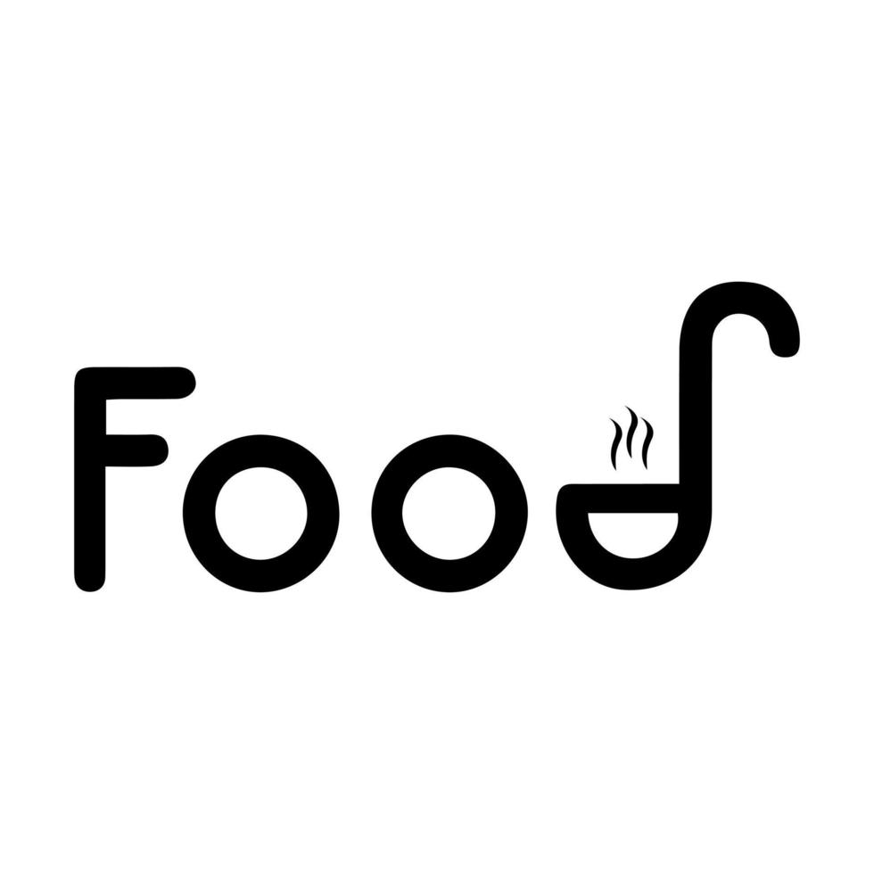 el diseño del vector del logotipo de la comida